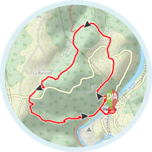 Carte randonnée la beaume